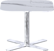 Stainless Plus Side Table Round